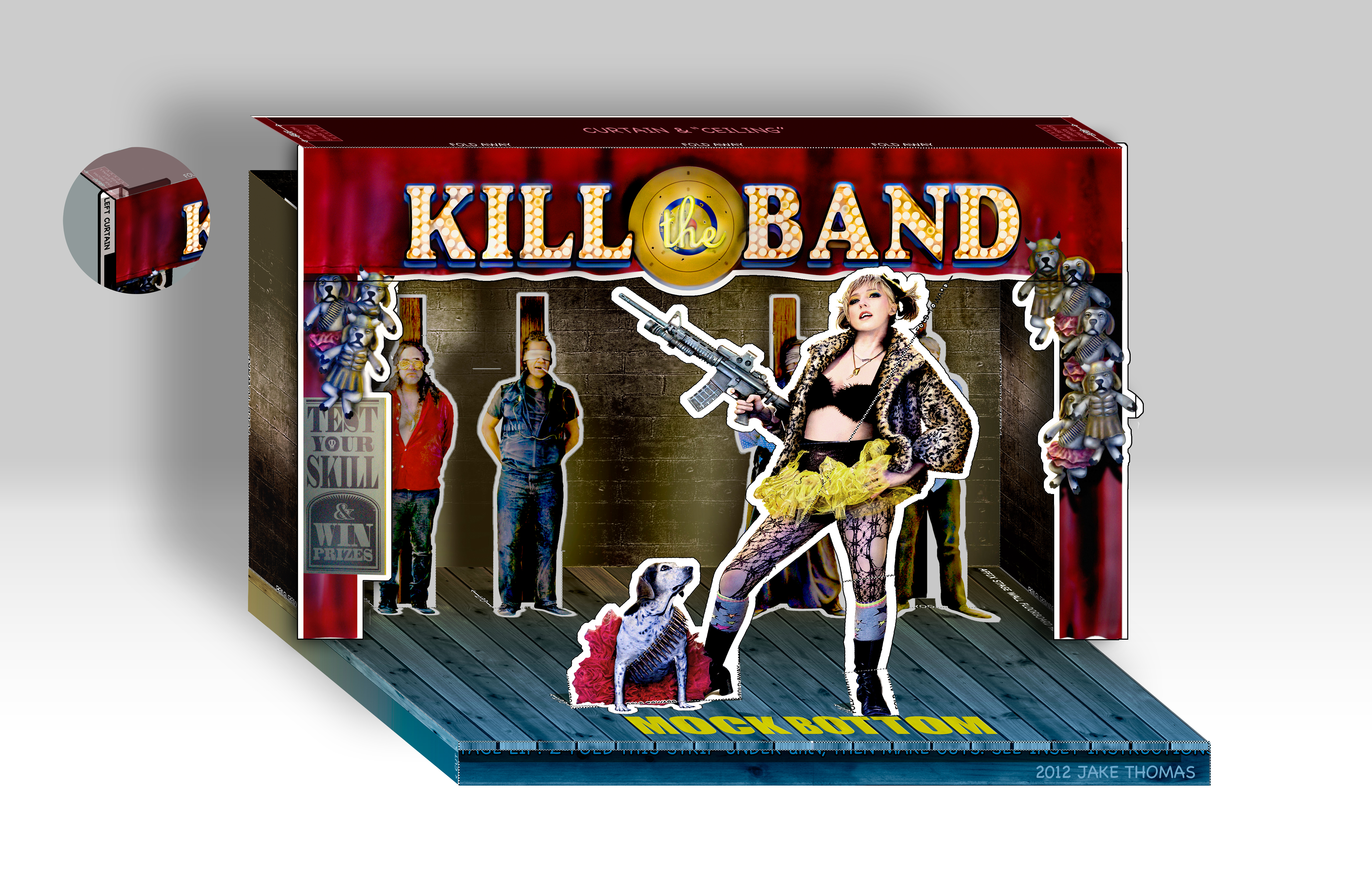 Promotional print-cut-fold diorama